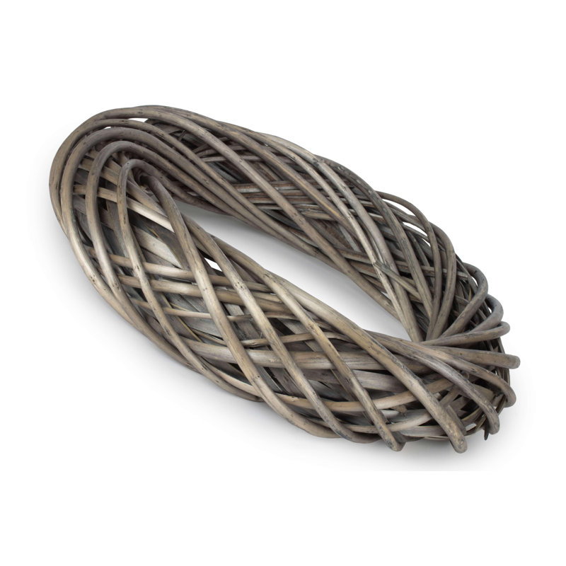Wicker Ring Shaped Wreath, 7cm H x 40cm W x 40cm D