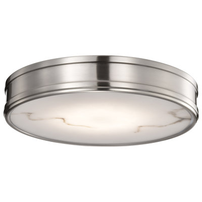 Erem  - 14 Inch LED Flush Mount with Alabaster Glass