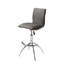 Tabouret de bar moderne à texture réglable en similicuir / chrome-1761231986