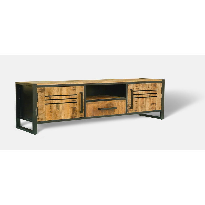 Frais Industrial Mango Wood Tv Unit 160cm