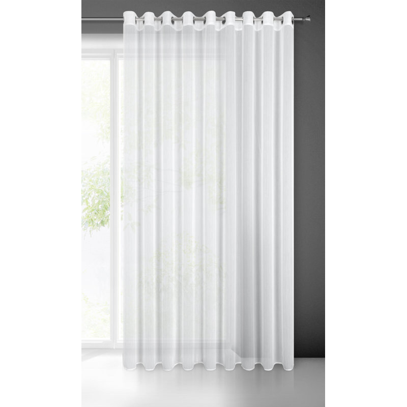 Kassee Sheer Curtain Single Panel, 260cm H x 300cm W