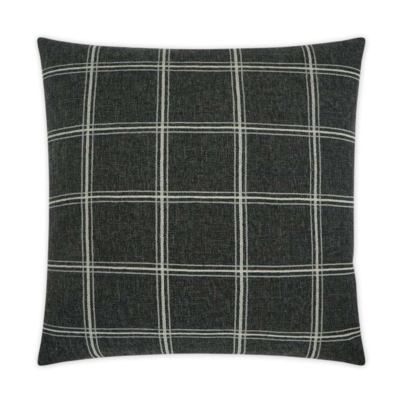 Raymond Pillow Cover & Insert, Square 24", Onyx