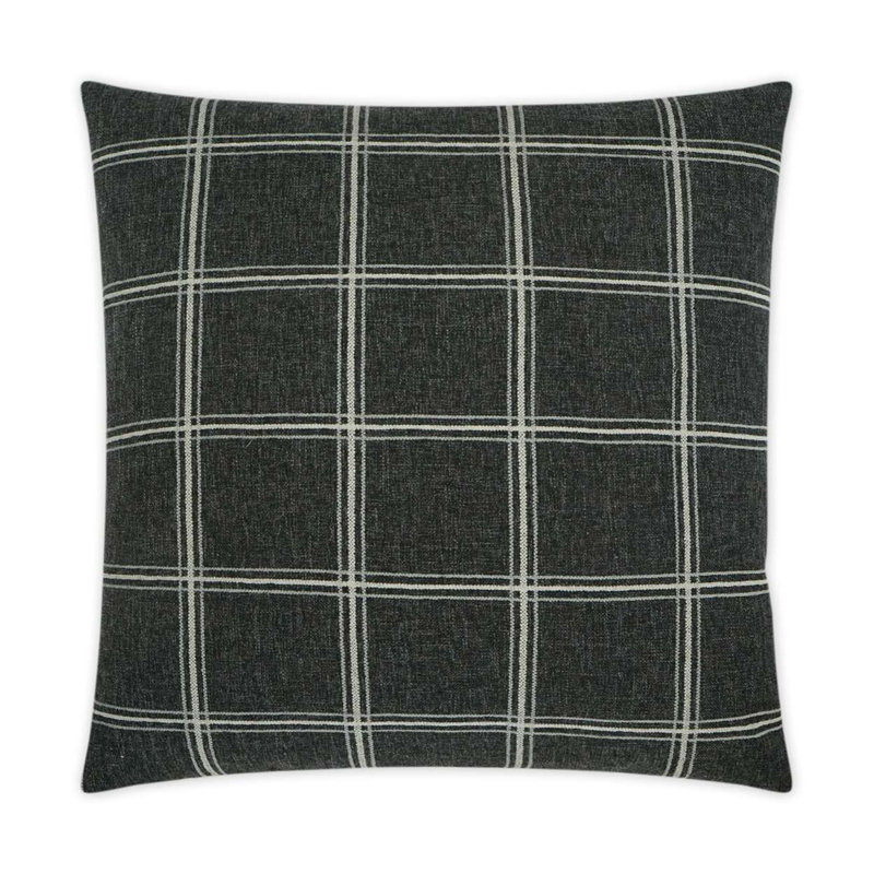 Raymond Pillow Cover & Insert, Onyx, Square 24"