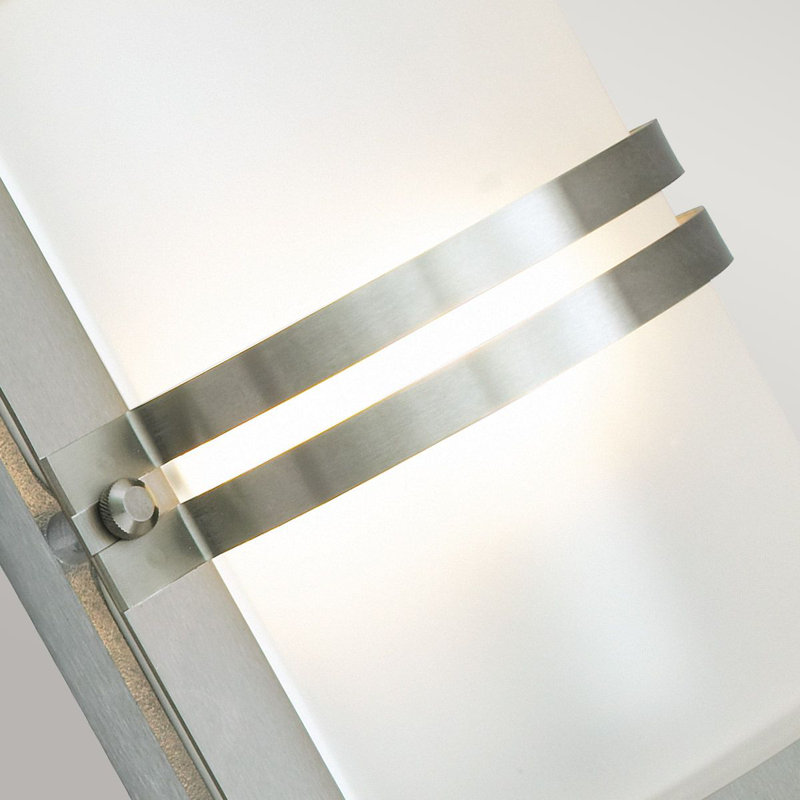 Warfield 1 Light Outdoor Flush Mount, Stainless Steel