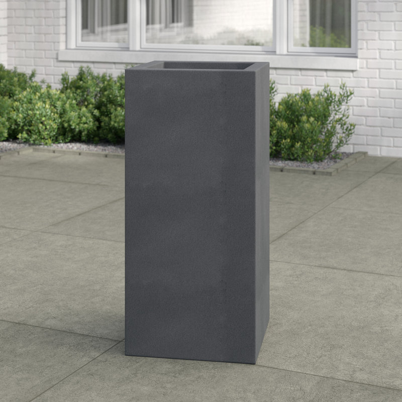 Baker Fiberglass Cachepot, Large, Faux Lead