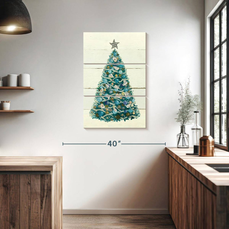 Coquillage de Noël, H 38 po x l 24 po