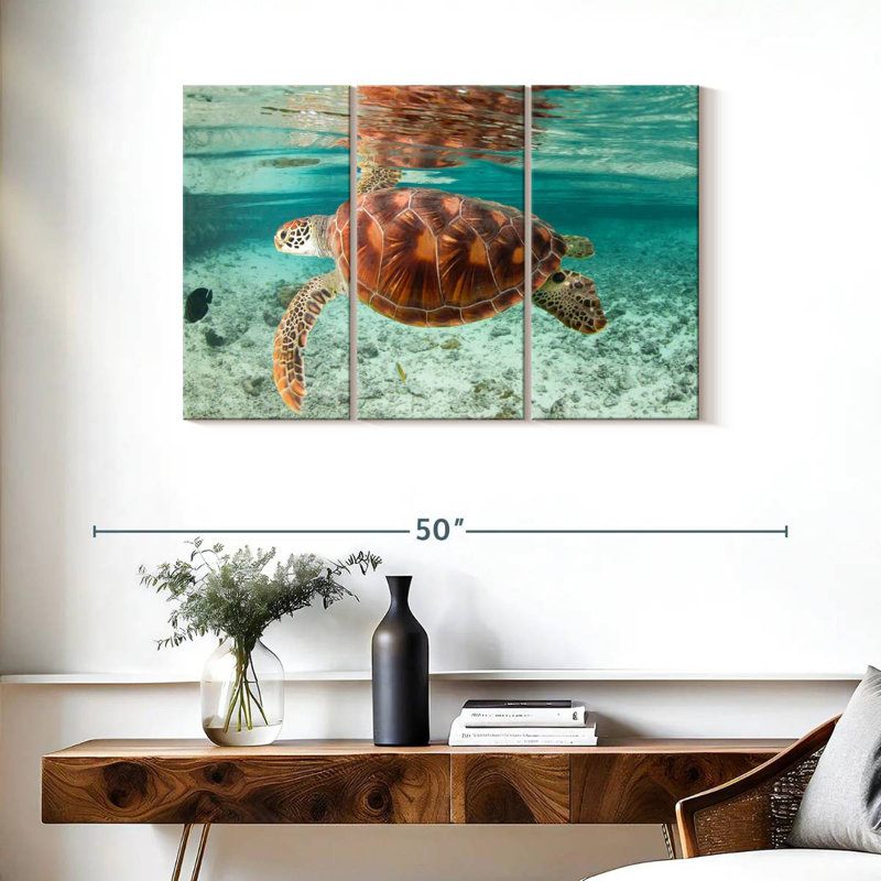 Tortue de mer Bora Bora, H 24 po x l 38 po