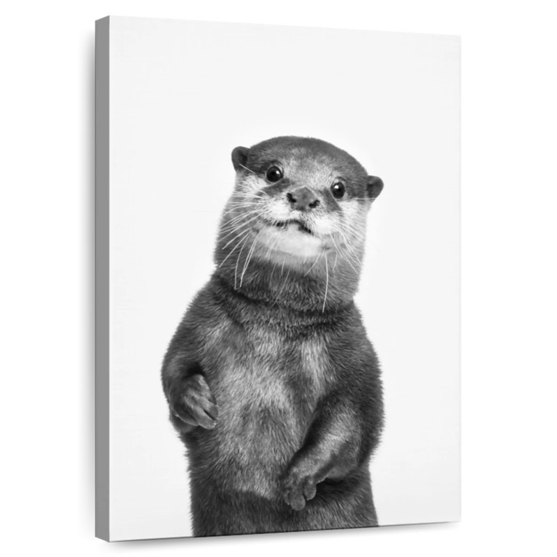 Brampt Monochrome Otter, 48" H x 32" W