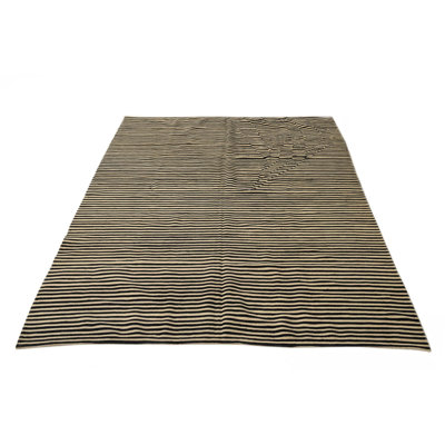 Tapis noir et blanc 5 x 8 Pinkerton