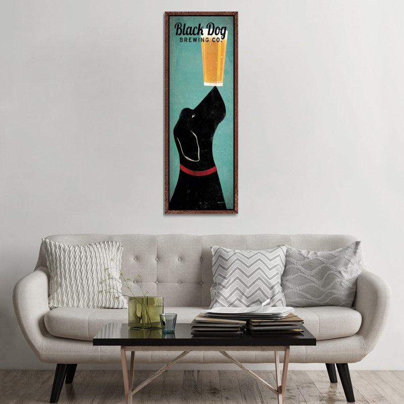 Black Dog Brewing Co. by Ryan Fowler - Wrapped Canvas Panoramic Print, 152.4 cm H x 50.8 cm W, Classic Wood Floater Framed