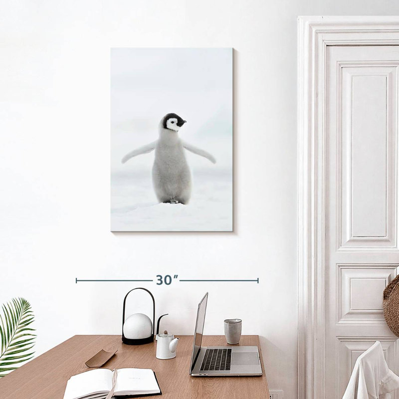 Brampt Lone Emperor Penguin, 30" H x 20" W