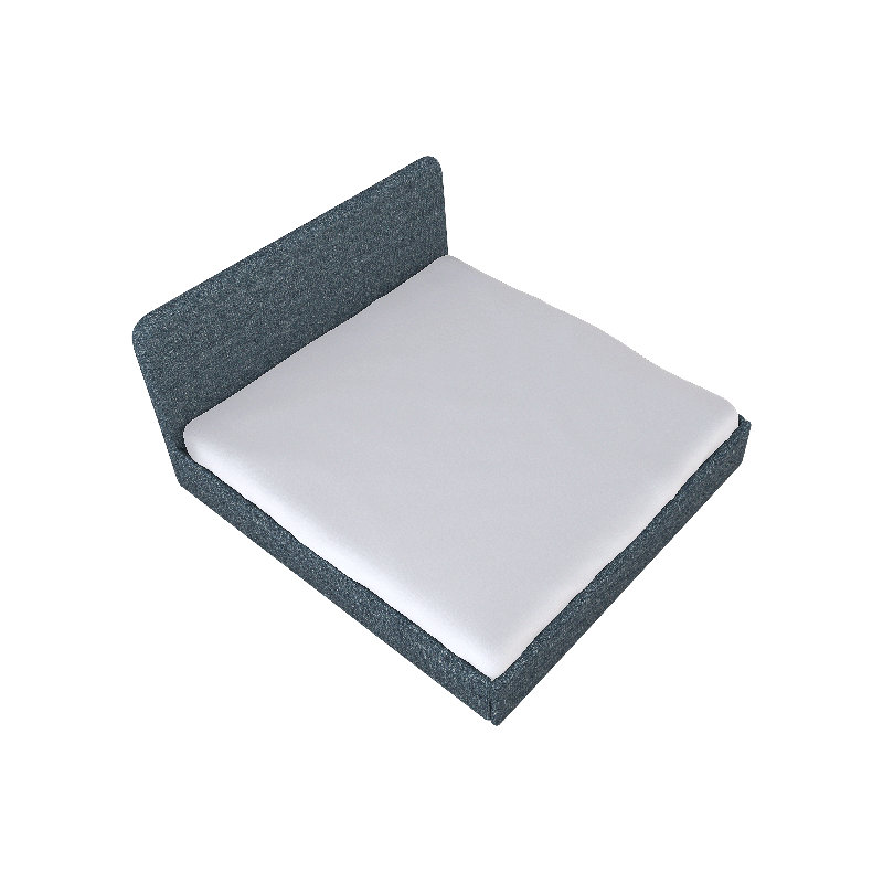 Detroit Upholstered Bed, Double Up Chambray, Full