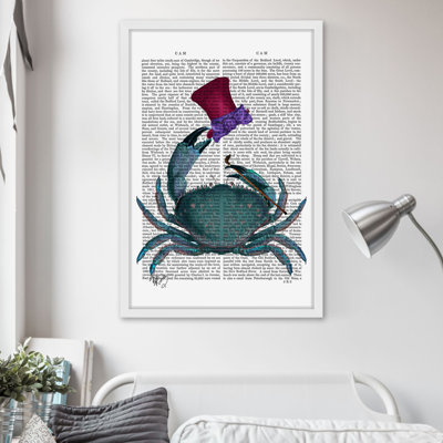 « the dandy crab », reproduction d’art encadrée