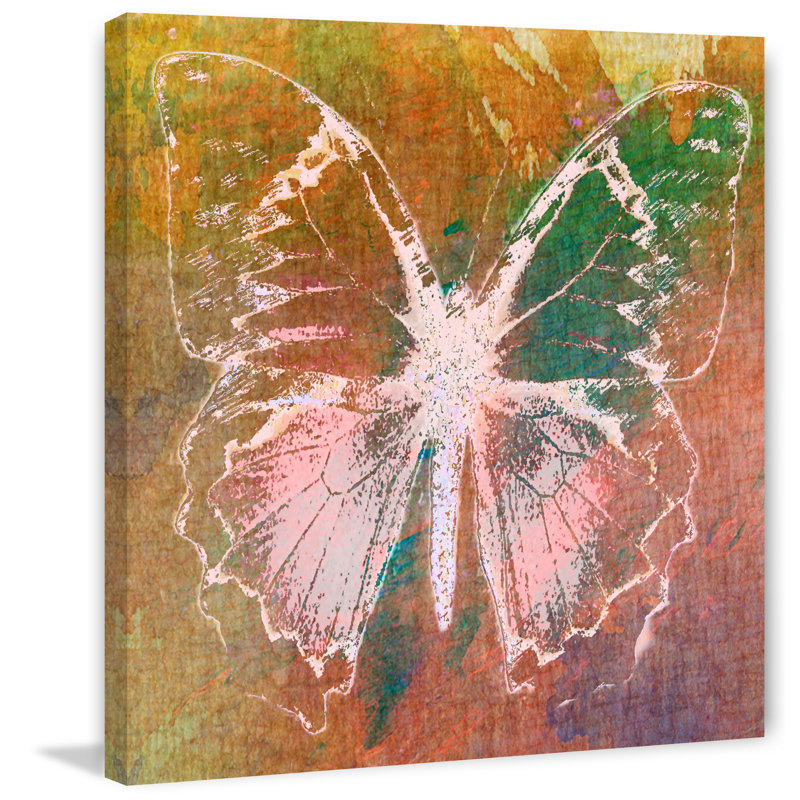 "farfalla iii" par sia aryai, reproduction d’art sur toile tendue, H 48 po x l 48 po x P 1,5 po