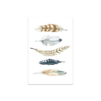 "Feather Collection II" par Carol Robinson - impression sans cadre
