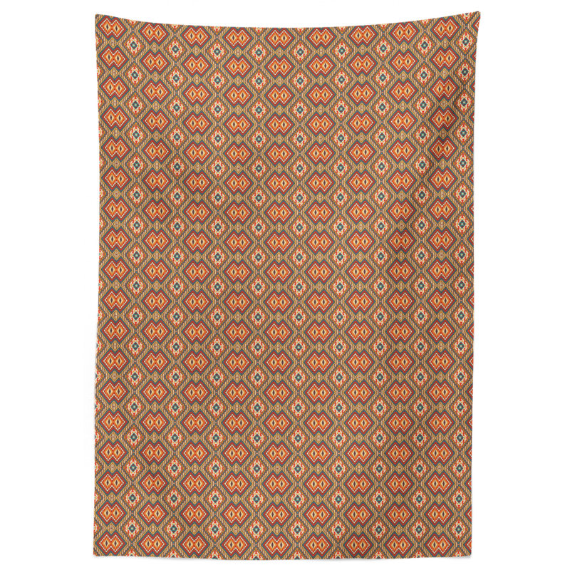 Ethnic Tablecloth, 90" L x 60" W