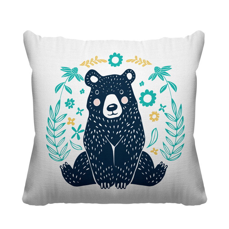Coussin décoratif Feld, L 15 po x H 15 po, Bleu sarcelle