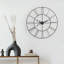 Garney Metal Wall Clock with Black Hands-397388219-397388216