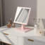 Miroir de maquillage rose sur pied 9,25 "