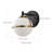 1-Dimmable white glass wall lamp