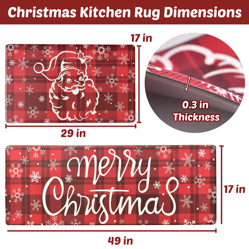 Tapis de cuisine Père Noël