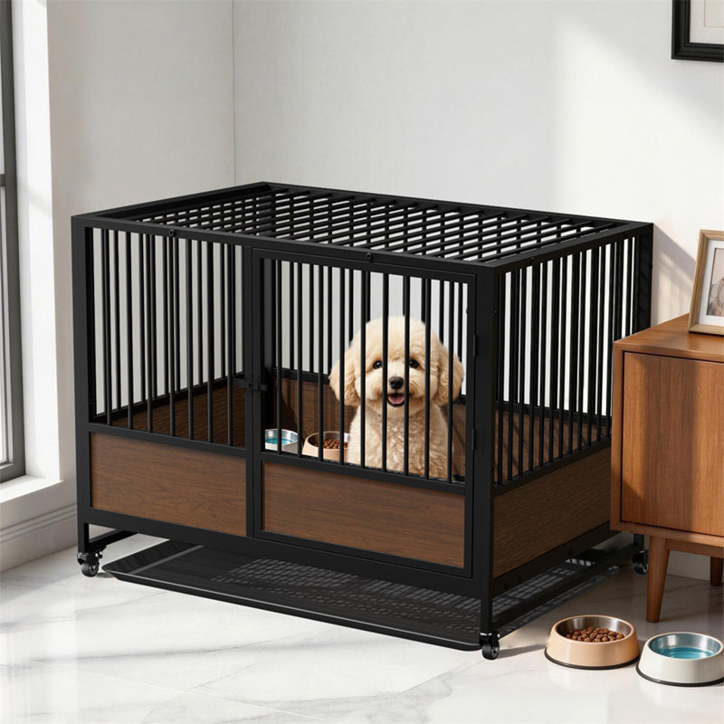 Biston Portable Cat Cage, 65cm H x 83cm W x 65.5cm D