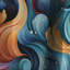 «Colorful Enchanted Spiral Dreams» - Rideau abstrait - Rideau géométrique occultant - 1 panneaux-107536244