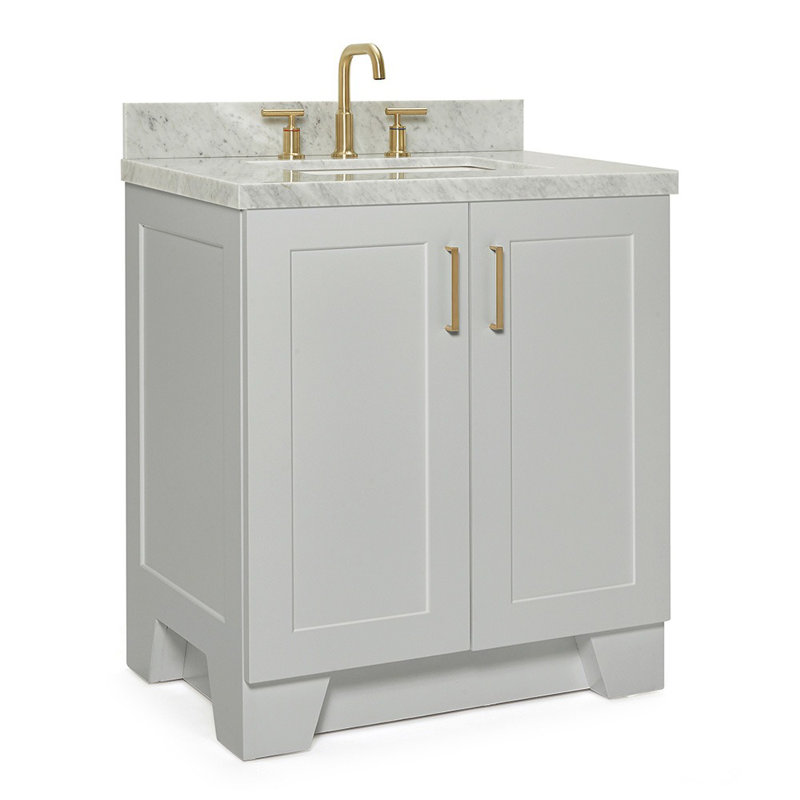ARIEL TAYLOR 31 IN RECTANGLE SINK VANITY, Gray, Rectangle