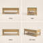 Table basse de rangement COLAMY VERSE 47,2 po avec 2 tiroirs et une tablette ouverte