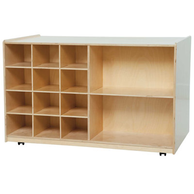 Double Sided 14 Compartment Shelving Unit