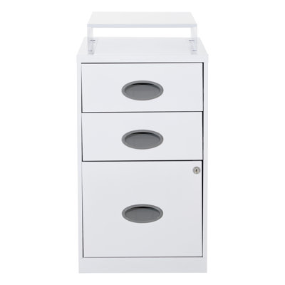 14.25'' Wide 3 -Drawer Steel File Cabinet