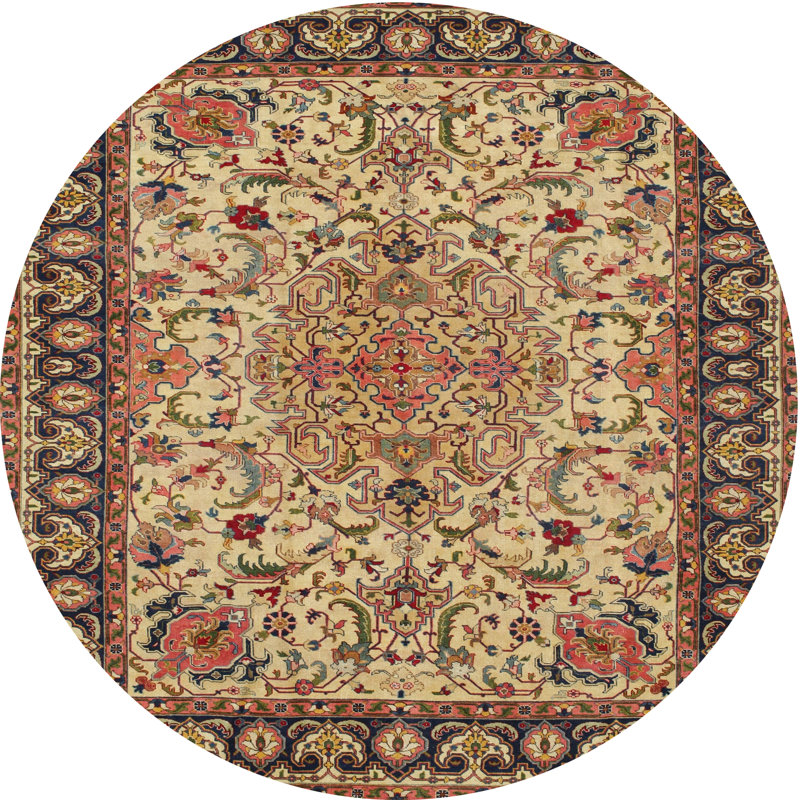 Chenise Oriental Indoor Rug, Round 3'