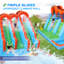 Jeu gonflable 10-en-1 pour enfants avec 3 toboggans