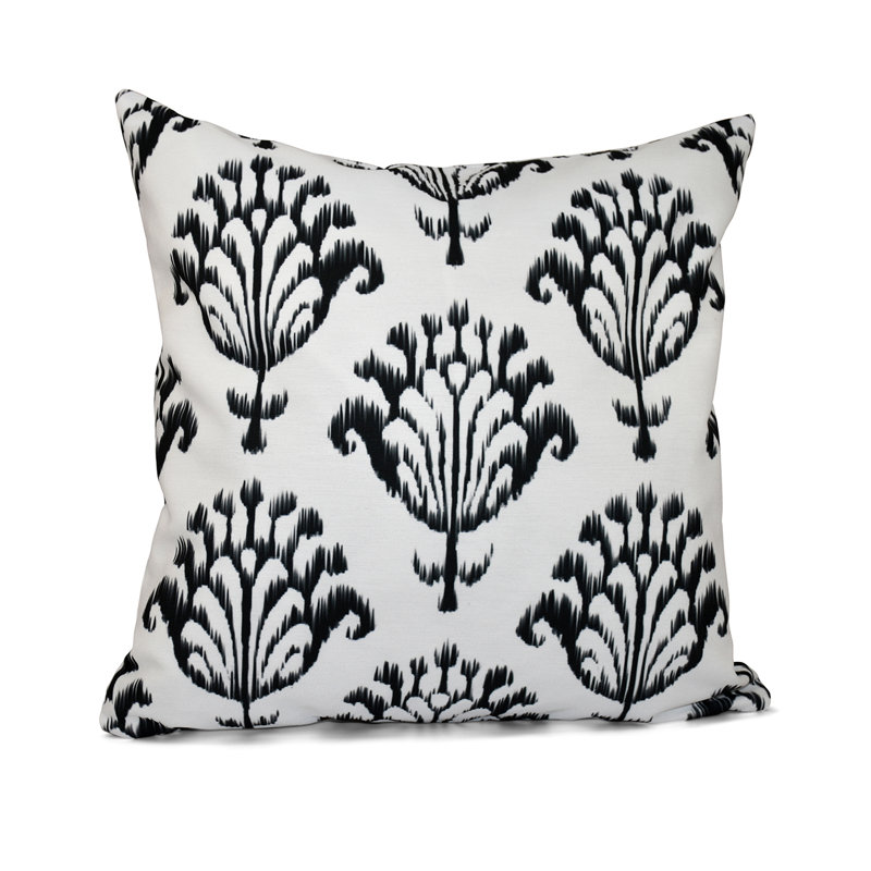 Geometric Reversible Throw Pillow, 16" H x 16" W, White