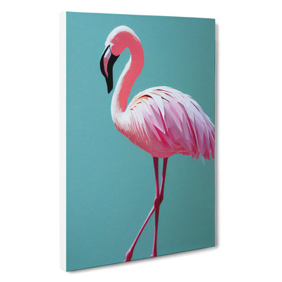 Stunning Flamingo - Wrapped Canvas Print