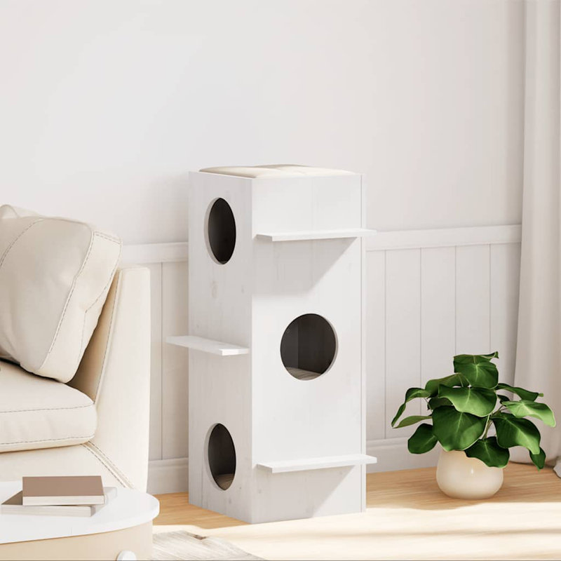 90cm H Cat Tree, White