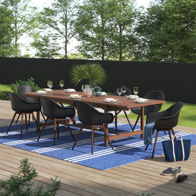 Alyisa Rectangular 8 - Person 79'' Long Dining Set