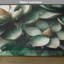 Ensemble de 4 napperons vert foncé vert foncé et blanc cassé Magnolia