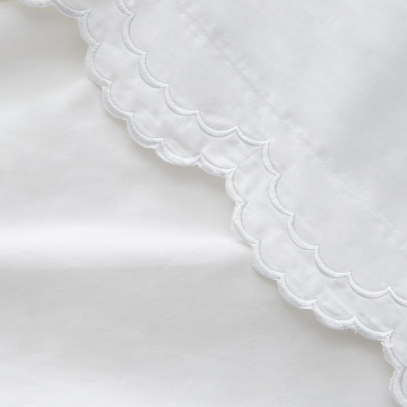 Bartlow - Set of 2, White, King Pillowcase