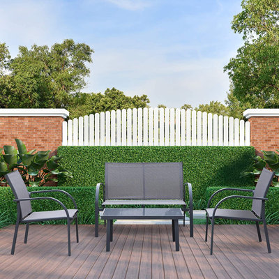 4 - Person Patio Dining Set with Rectangular Table