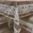 Buti Block Print Cotton Table Cover – Rustic Elegance, Titli, Rust-1446051970