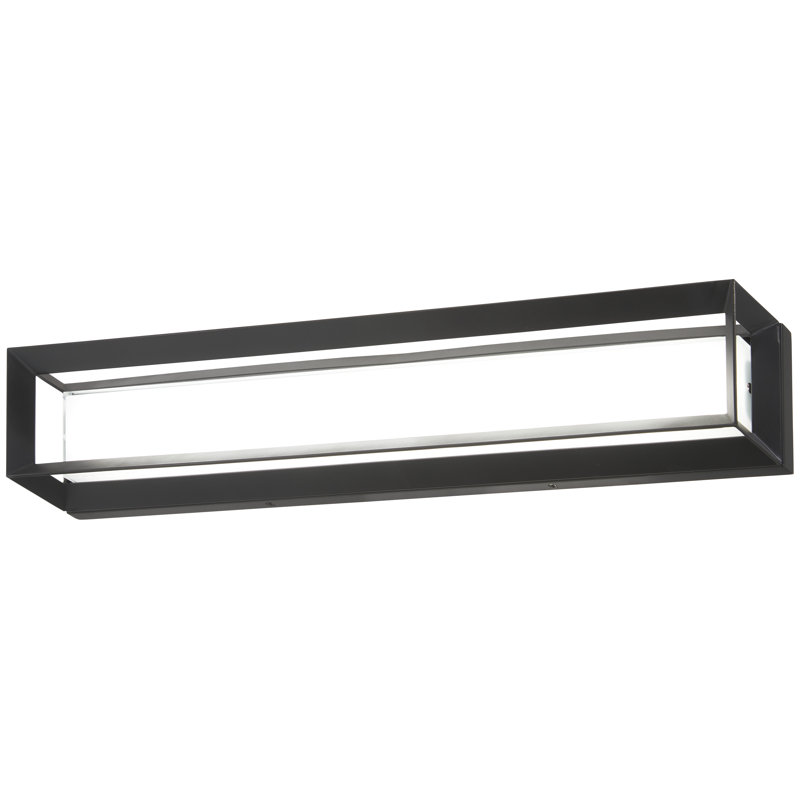 Orren Ellis Tamlyn Coal With Clear Outside Shade Led Vanity Light