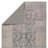 Machine Washable Jihane Oriental Machine Woven Polyester Area Rug in Gray/Tan-1002530177