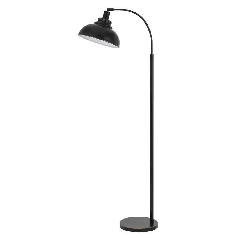 Lampe sur pied de forme traditionnelle en bronze 61 ", Noir, noir, noir, noir