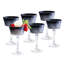 Verres à champagne colorés, verres à pied Martini, ensemble de 6 - 8,7 oz-1664810970