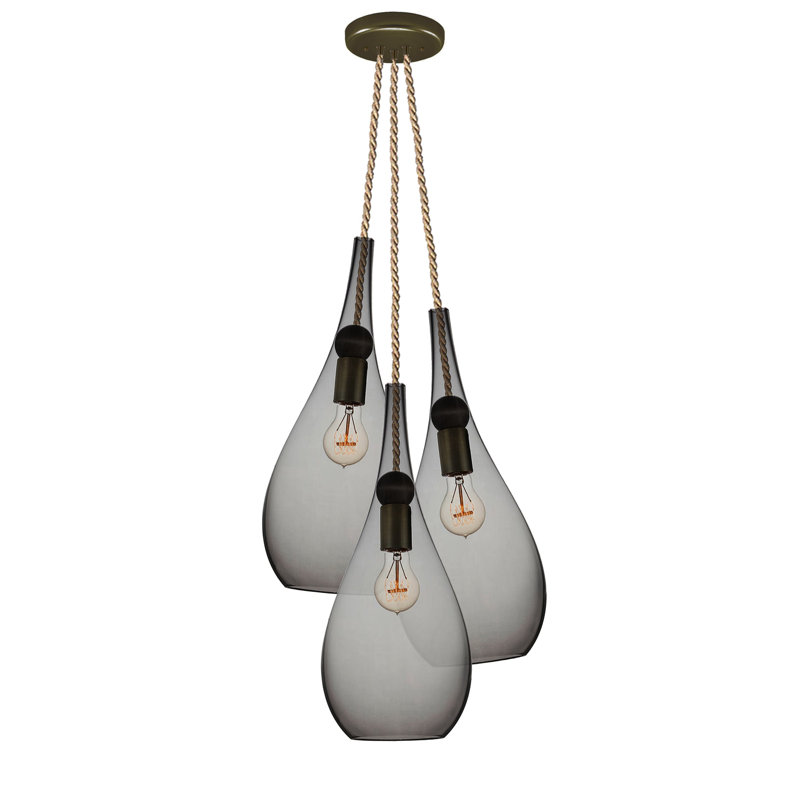 3 - Light Chandelier, No Bulb Included, 108" H x 18" W x 18" D
