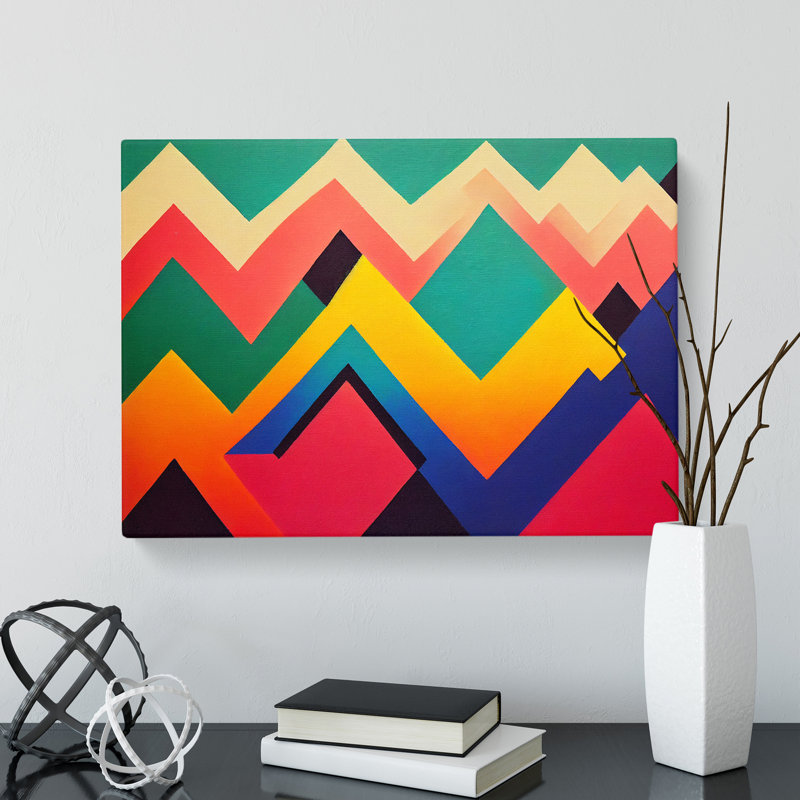 Super Modern Abstract Art - Wrapped Canvas, 50cm H x 76cm W x 3cm D