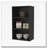 Black Wall Cabinet with Open Storage-848402994