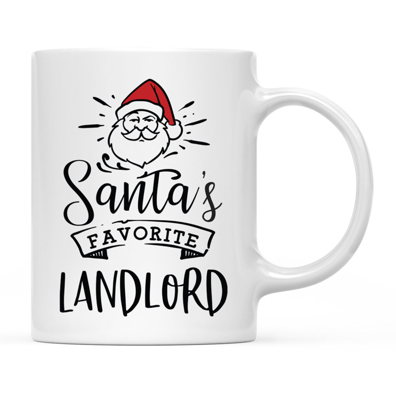 Grande tasse à café Tuileries, « Santa's Favorite Landlord »
