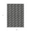 Tapis intérieur / extérieur noir géométrique lavable 9 pi x 12 pi